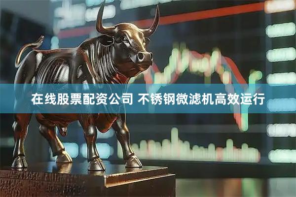 在线股票配资公司 不锈钢微滤机高效运行